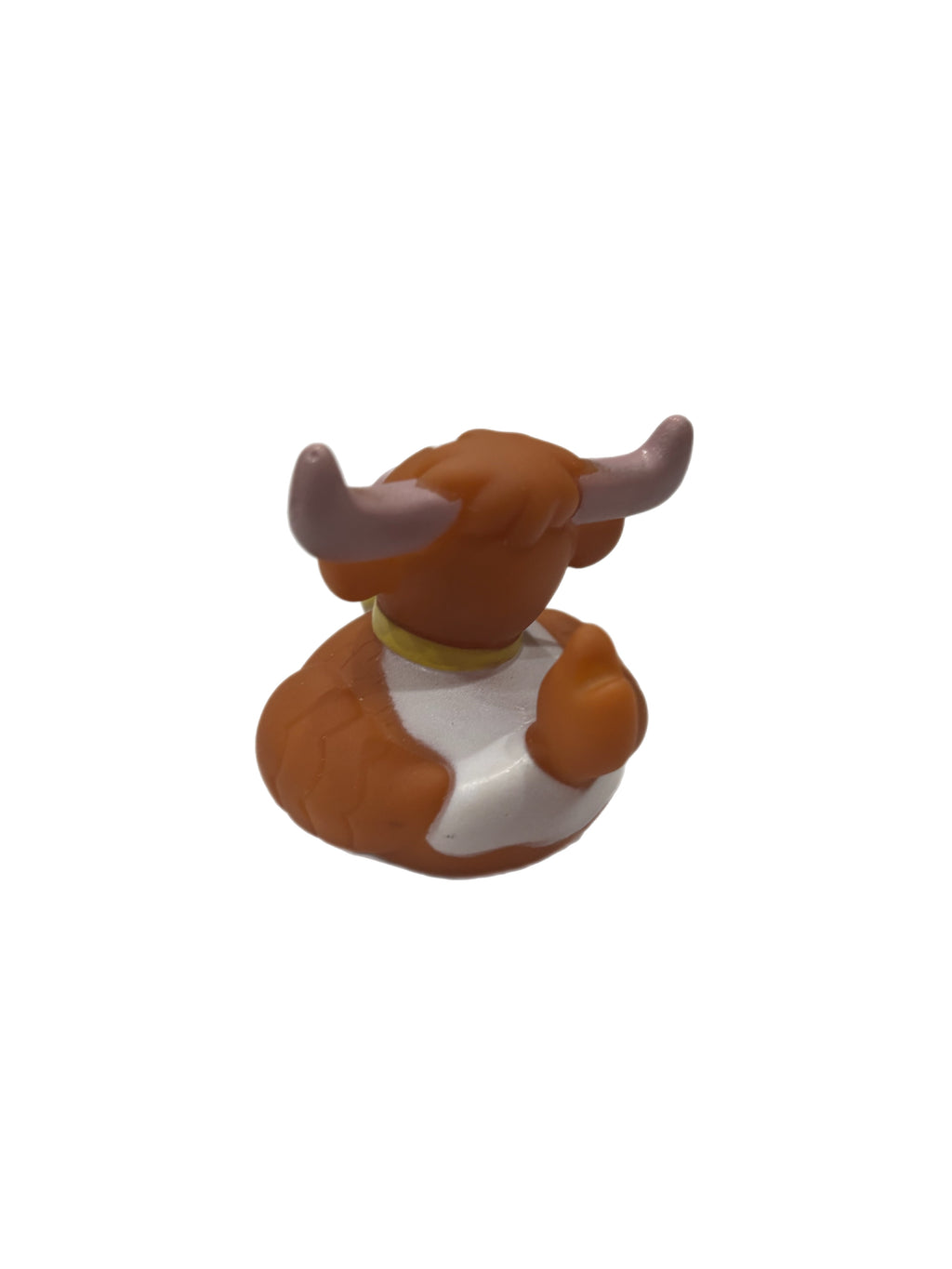 Cow Rubber Duck - Brown & White Splotches